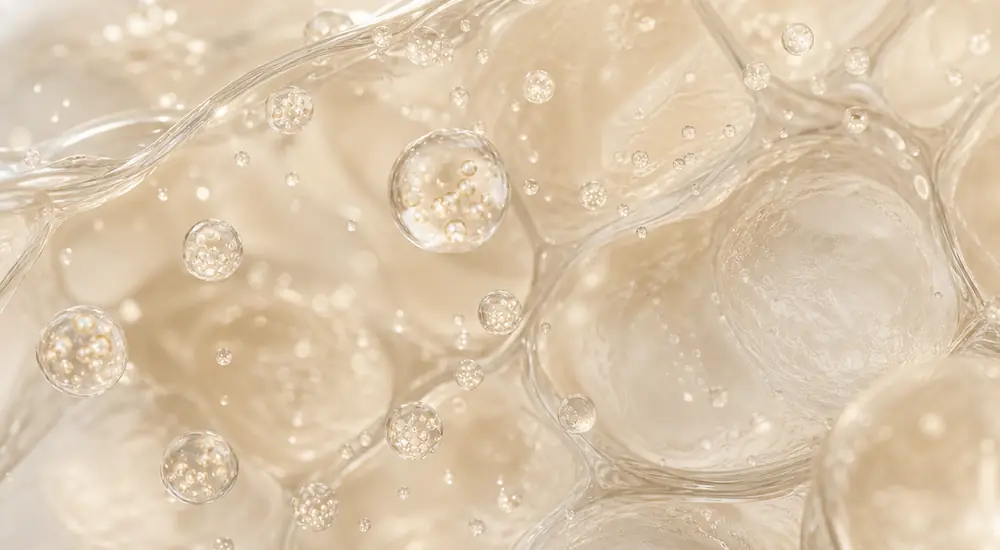 Hyaluronic acid binding water in the dermis