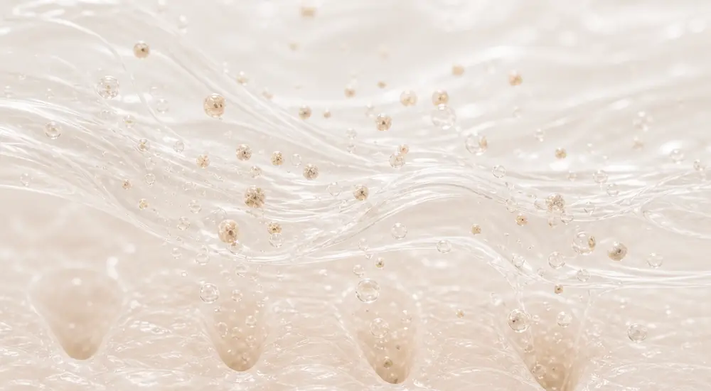 Cleansing gel clearing the pores
