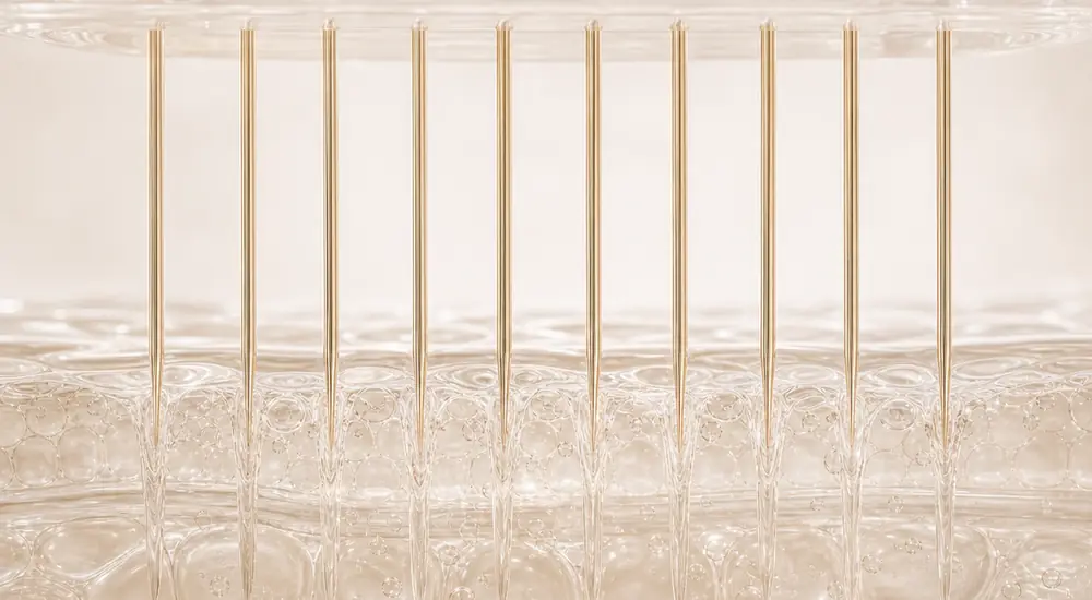 SkinPen needles creating micro-channels